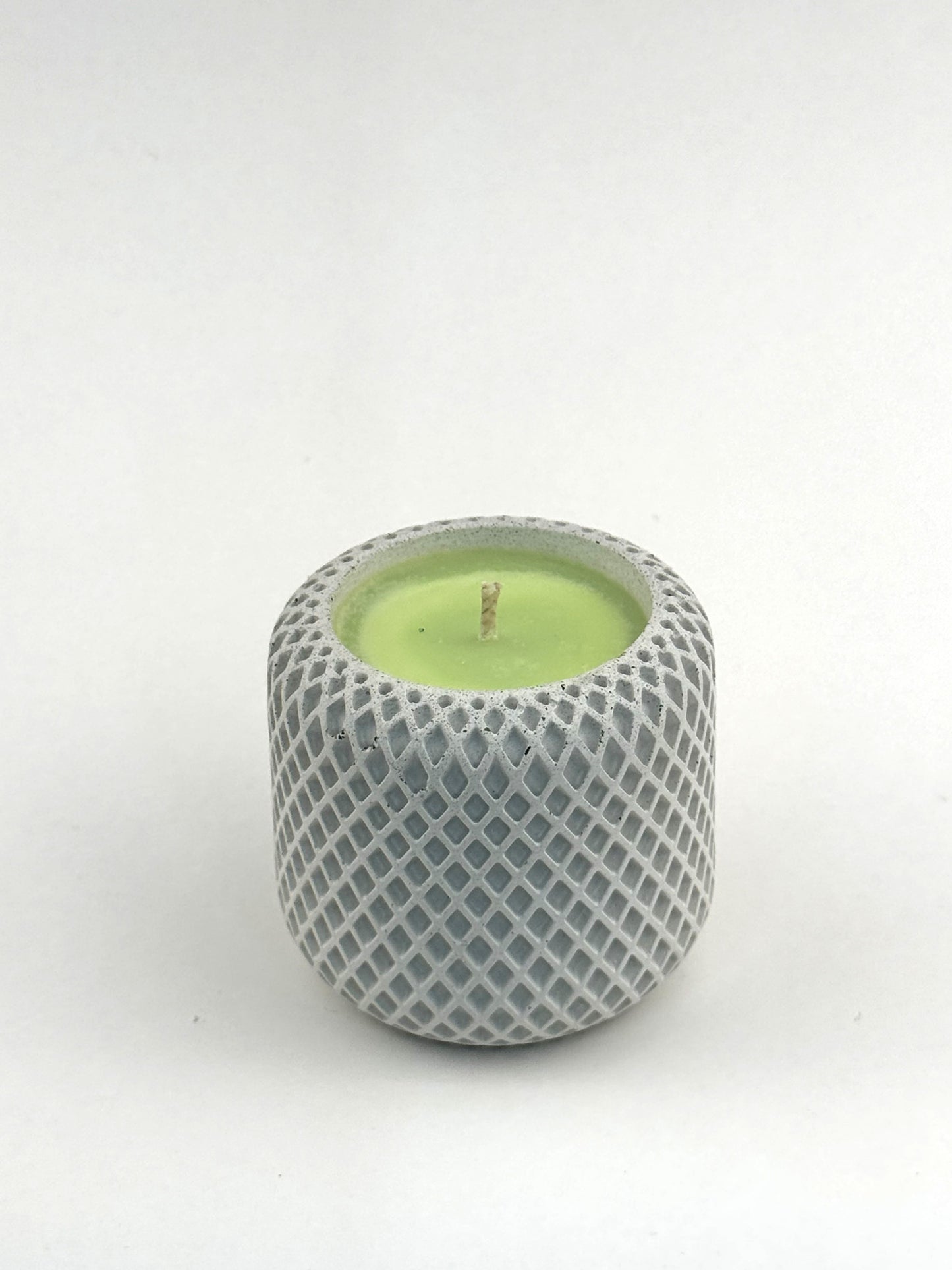 Lemongrass Verbena — Hand-Cast Scaled Jar Soy Candle with honeydew wax