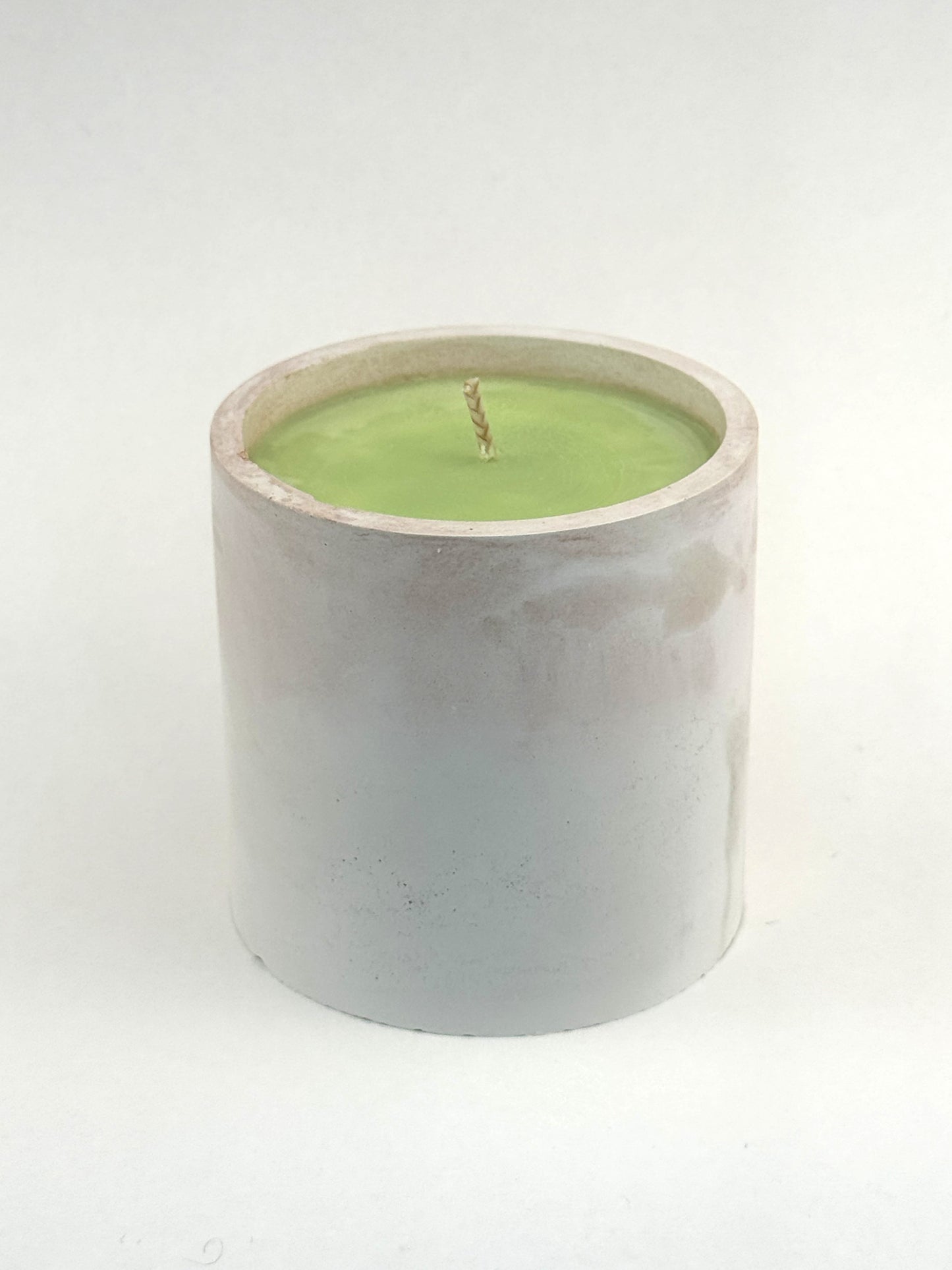 Lemongrass Verbena — Hand-Cast Classic Cup Soy Candle with honeydew wax
