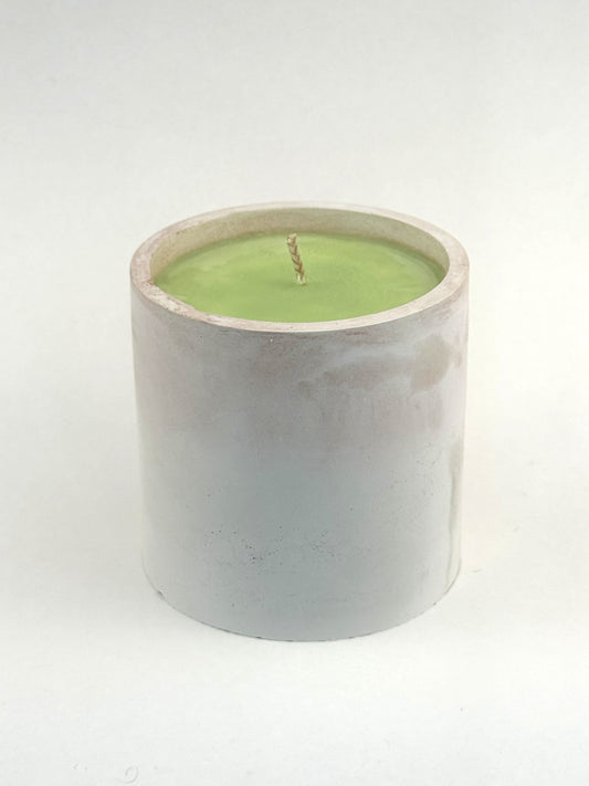 Lemongrass Verbena — Hand-Cast Classic Cup Soy Candle with honeydew wax